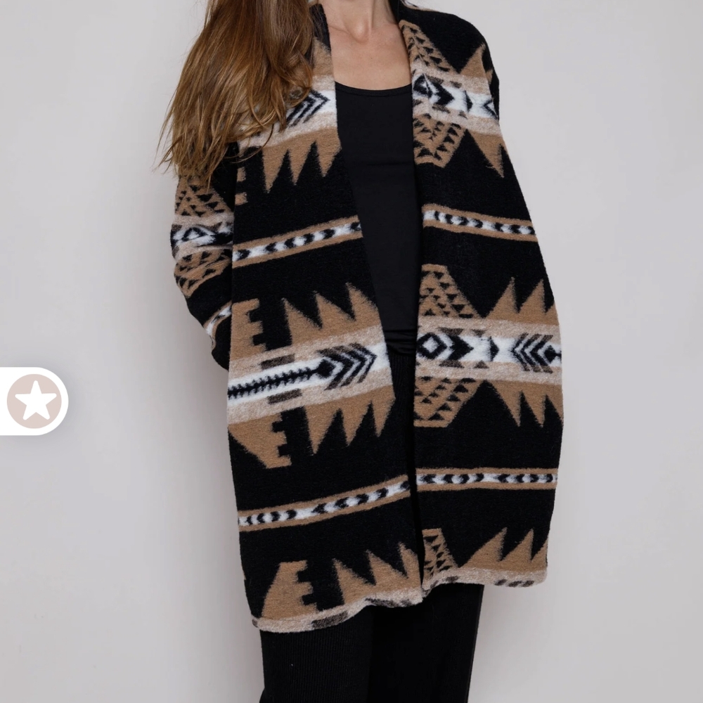 GIA AZTEC PRINT SOFT JACKET